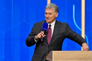 　ロシアのペスコフ大統領報道官＝２５年１２月、モスクワ（ゲッティ＝共同）