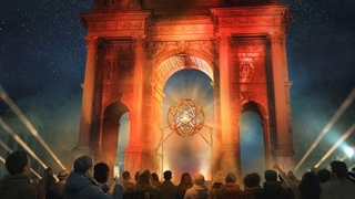 　ミラノ・コルティナ冬季五輪の組織委員会が発表したミラノの聖火台のイメージ図（組織委提供・共同）