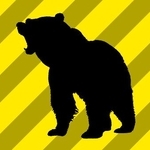 　クマにイラスト