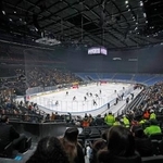 　ミラノ・コルティナ冬季五輪で新設されたアイスホッケー会場＝ミラノ（共同）