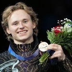 　男子で優勝したイリア・マリニン＝セントルイス（ＡＰ＝共同）