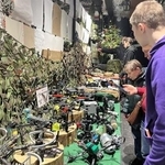 　ロシア・サンクトペテルブルクの博物館に展示された無人機＝３日（共同）