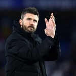 　２０２４年１月、ミドルズブラで指揮を執るマイケル・カリック氏＝ロンドン（ロイター＝共同）