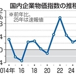 　国内企業物価指数の推移（年別）