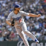 　ドジャースのカーショー＝２０２５年９月、米シアトル