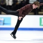 　男子ＳＰで演技するニカ・エガゼ＝シェフィールド（ロイター＝共同）