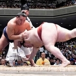 　豊昇龍がはたき込みで隆の勝を下す＝両国国技館