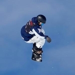 　スロープスタイル男子予選２回目の木俣椋真＝ラークス（共同）