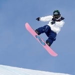 　スロープスタイル男子予選２回目の長谷川帝勝＝ラークス（共同）