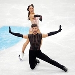 　アイスダンス・ＲＤで演技するロランス・フルニエボードリー（奥）、ギヨーム・シゼロン組＝シェフィールド（ＰＡ提供・ＡＰ＝共同）