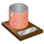 　ラグビーポールを加工した記念品のイメージ（京都市提供）