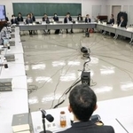 　再審制度の見直しを議論する法制審議会部会の第１６回会合＝２０日午前、法務省