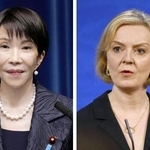 　高市早苗首相とトラス元英首相（ロイター＝共同）