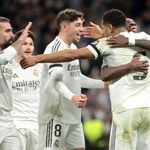 　レアル・マドリードの選手たち＝２０日（ゲッティ＝共同）