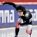 　スピードスケートＷ杯今季最終戦を前に調整する森重航＝インツェル（共同）