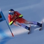 　アルペンスキーＷ杯の男子スーパー大回転で勝利したマルコ・オーデルマット＝２３日、キッツビューエル（ゲッティ＝共同）