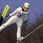 　４位に入った丸山希の飛躍＝大倉山