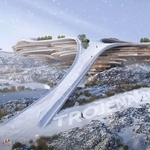 　サウジアラビアで開催予定の２０２９年冬季アジア大会の会場イメージ図（同国オリンピック・パラリンピック委員会のＸより、共同）