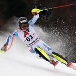 　アルペンスキーＷ杯、男子回転第８戦に臨む相原史郎＝２５日、キッツビューエル（ゲッティ＝共同）