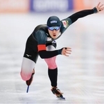 　男子５００メートル　滑走する倉坪克拓＝インツェル（共同）