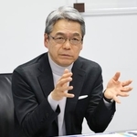 　インタビューに応じるふくおかフィナンシャルグループの五島久社長