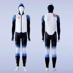 　ミラノ・コルティナ冬季五輪でスピードスケート日本代表が着用するレーシングスーツ（ミズノ提供）