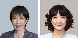 　高市早苗首相（左）、片山さつき財務相