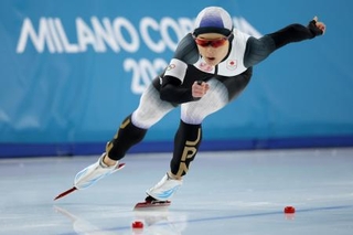 　女子１０００メートルで銅メダルを獲得した高木美帆＝９日（ゲッティ＝共同）