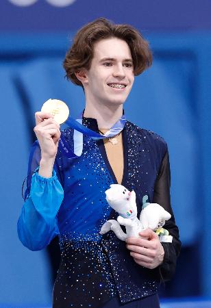 　男子で金メダルを獲得したミハイル・シャイドロフ＝ミラノ（共同）