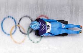 　ミラノ・コルティナ冬季五輪のスケルトン女子に出場したバレンティナ・マルガリオ＝１３日、イタリア・コルティナダンペッツォ（共同）