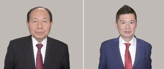 　福田昭夫氏（左）、藤岡隆雄氏