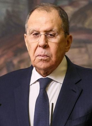 　ロシアのラブロフ外相（タス＝共同）