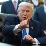 　トランプ米大統領＝１月３０日、ワシントン（ＡＰ＝共同）