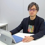 　取材に応じる千葉大の中込敦士准教授＝１月、千葉市