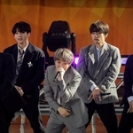 　米ニューヨークでテレビに出演するＢＴＳ＝２０１９年５月（ロイター＝共同）