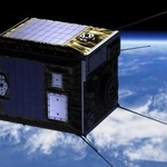 　金属粒を放出して流れ星を作る人工衛星のイメージ（エール提供）