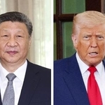 　中国の習近平国家主席（左、新華社＝共同）、トランプ米大統領（ロイター＝共同）