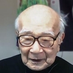 　オンライン記者会見で発言する被団協の田中熙巳代表委員＝５日