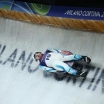 　リュージュ男子１人乗り、２回目に臨む小林誠也＝７日、コルティナダンペッツォ（ロイター＝共同）