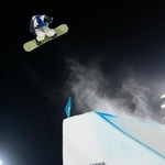 　男子ビッグエア決勝　ジャンプする木俣椋真＝リビーニョ（共同）