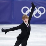 　団体男子ＳＰ　演技するスティーブン・ゴゴレフ＝ミラノ（共同）