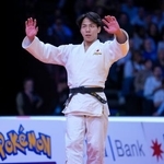 　優勝した武岡毅＝７日、パリ（ゲッティ＝共同）