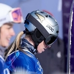 　女子パラレル大回転準々決勝で敗れたチェコのエステル・レデツカ＝リビーニョ（共同）