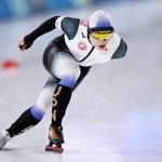 　男子５０００メートル　滑走する佐々木翔夢＝ミラノ（共同）