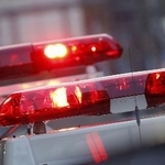 　警察車両の赤色灯