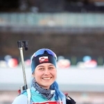 　ミラノ・コルティナ冬季五輪のバイアスロン女子にデンマーク代表として出場するウカレクアストリ・スレテマーク＝２０２５年３月、ノルウェー・オスロ（本人提供、共同）