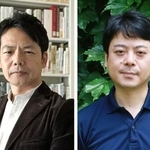 　左から日比嘉高氏、渡名喜庸哲氏（兵庫県姫路市提供）