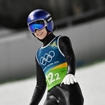 　混合団体　２回目の飛躍を終えた小林陵侑＝プレダッツォ（共同）