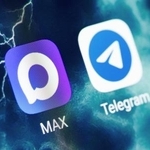 　スマートフォン上の通信アプリ「テレグラム」と「ＭＡＸ」のロゴ＝２０２５年１１月（タス＝共同）