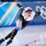 　男子１０００メートル　滑走する野々村太陽＝ミラノ（共同）